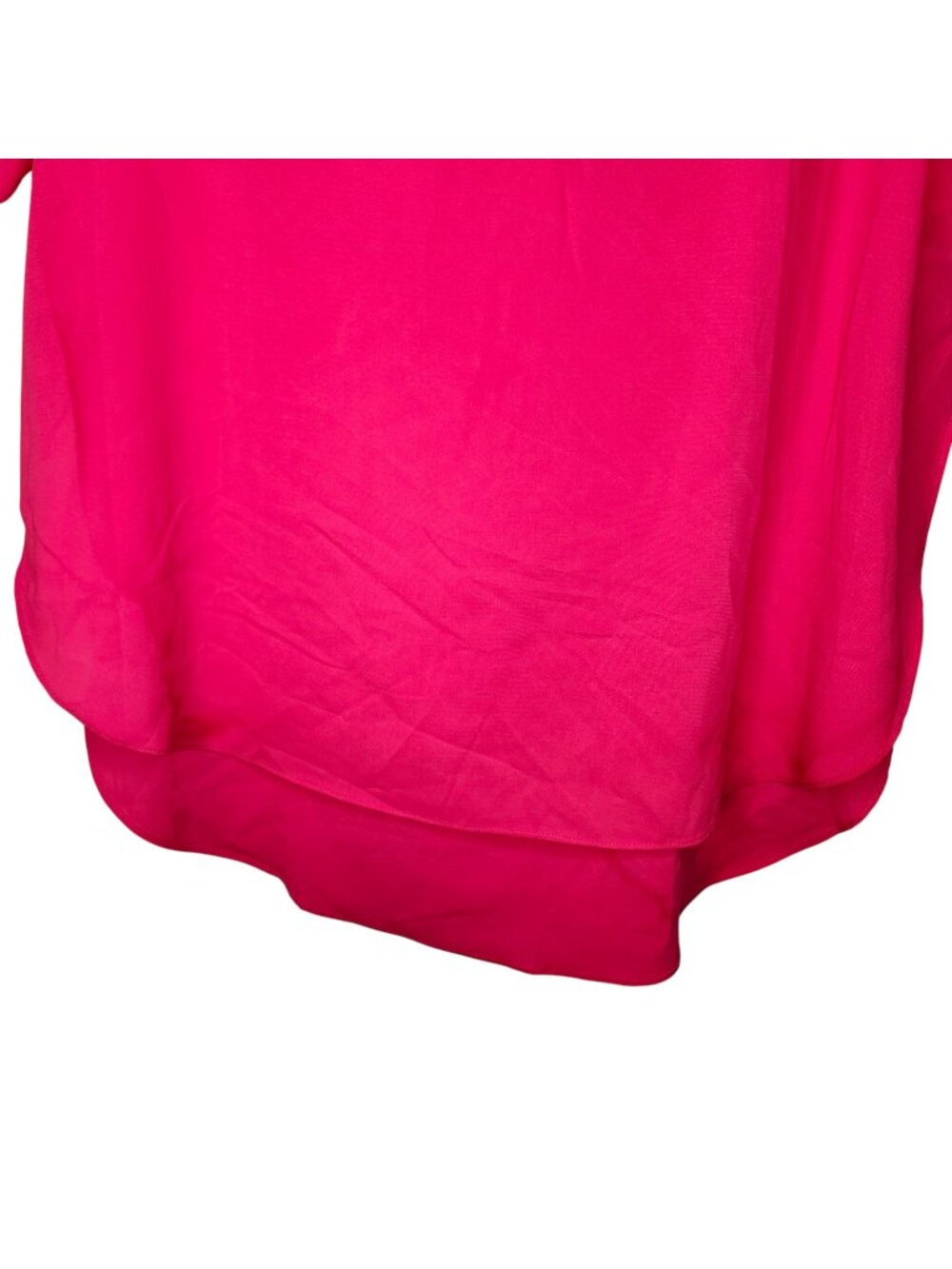 Umgee Bright Pink Short Sleeved Lightweight Tunic Size Medium - Picture 4 of 8